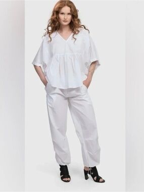 NWT URBAN BY ALEMBIKA LUDLOW CARGO PANTS, WHITE
